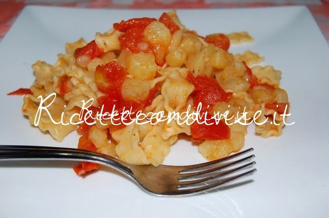 Reginette con patate e pomodorini di Daniela
