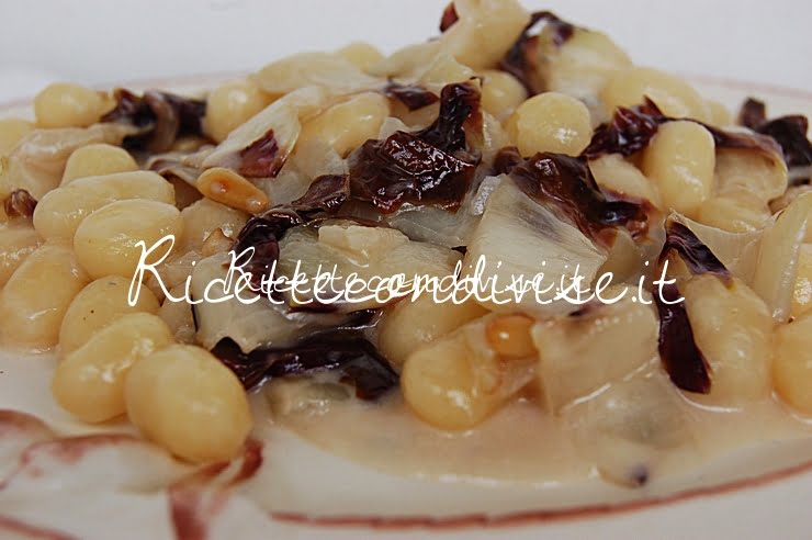 Particolare chicche di patata con radicchio trevigiano pinoli e gorgonzola di Dany Ideericette