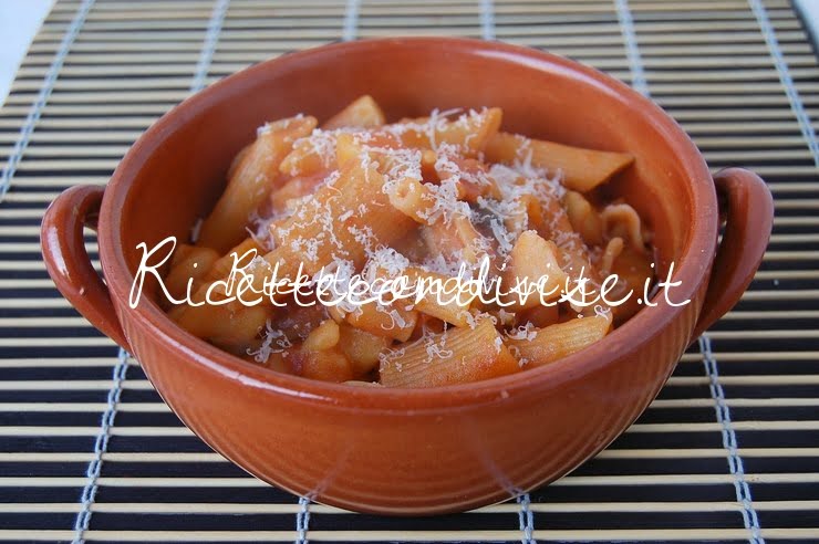 Pasta e patate con formaggio di Giovanna