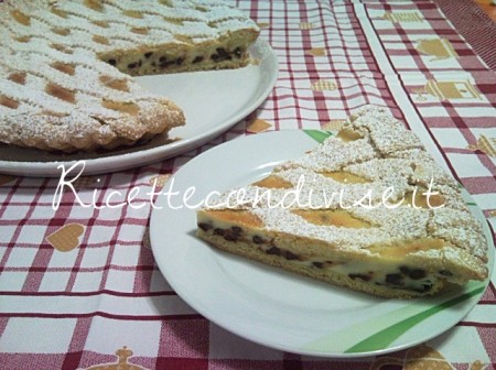 Particolare crostata ricotta e gocce di cioccolato di Teresa Mastandrea