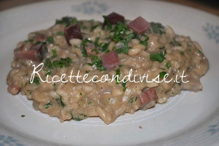 Risotto con birra e speck di Elena Lencioni