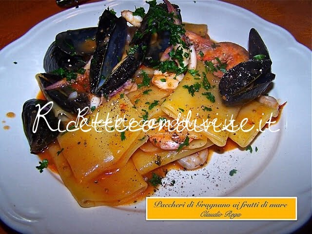 Paccheri di gragnano ai frutti di mare di Claudio Rega