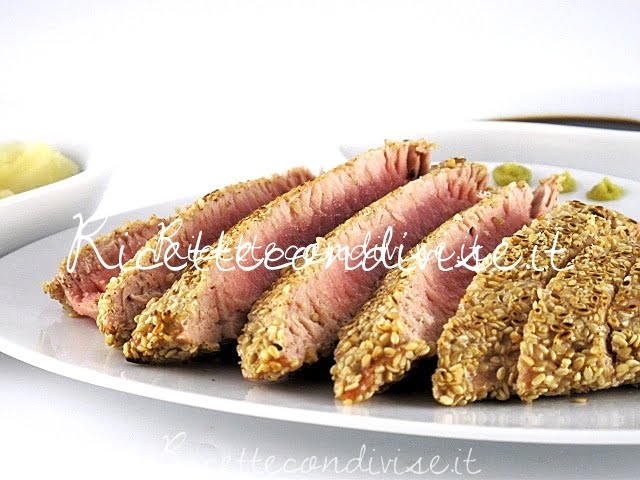 Ricetta Filetto Di Tonno Ai Semi Di Sesamo Di Manlio Midoriricette Condivise