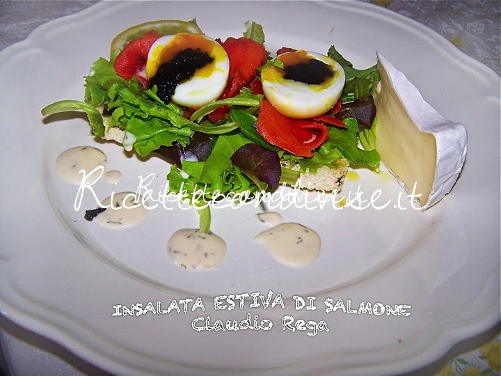 Ricetta insalata di salmone  estiva di Claudio Rega