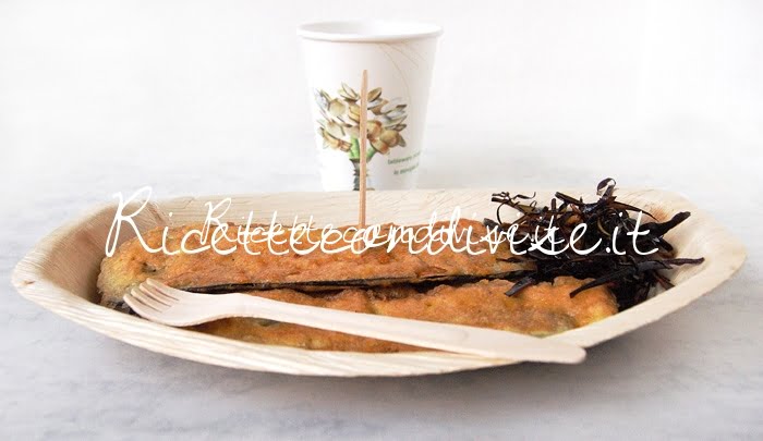 Presentazione Melanzane indorate e fritte di Giovanna