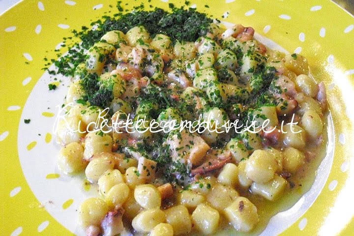 Gnocchetti di patate con polpo di Maurizio Roberto Della Torre