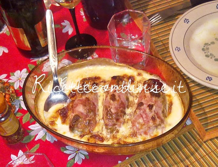 Involtini di indivia con cotto e besciamella di Vincenzo