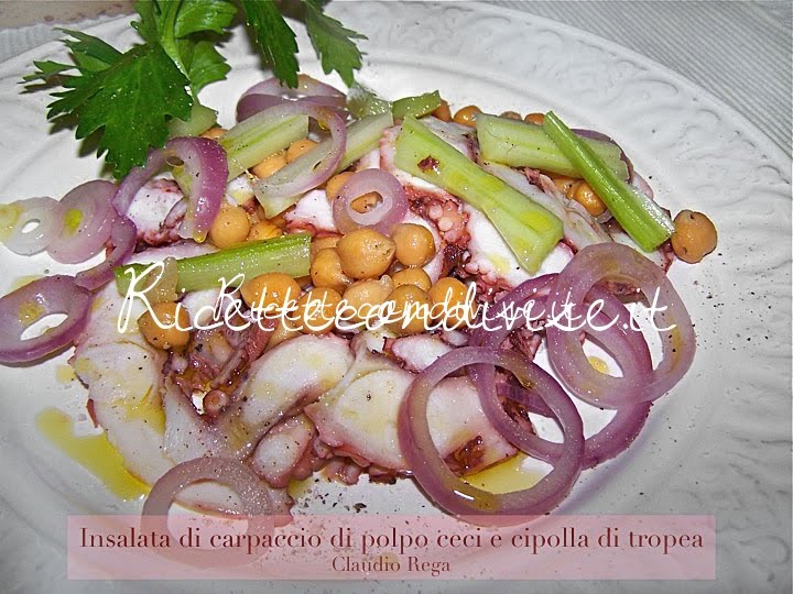 Insalata di carpaccio di polpo di Claudio Rega