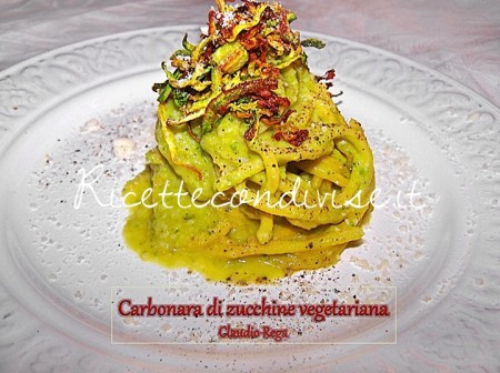 Pasta alla carbonara di zucchine di Claudio Rega