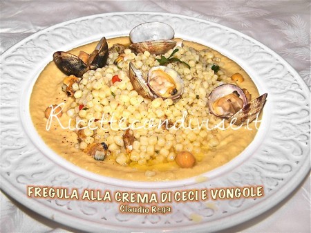 Fregula alla crema di ceci e vongole di Claudio Rega