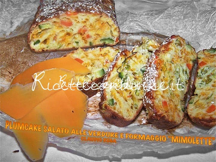 Plumcake salato con verdure e formaggio mimolette di Claudio Rega