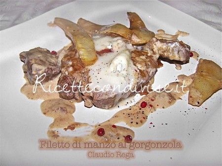 Filetto di manzo con pere e gorgonzola di Claudio Rega