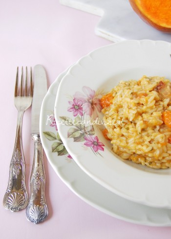 Risotto alla zucca con pancetta di Giovanna