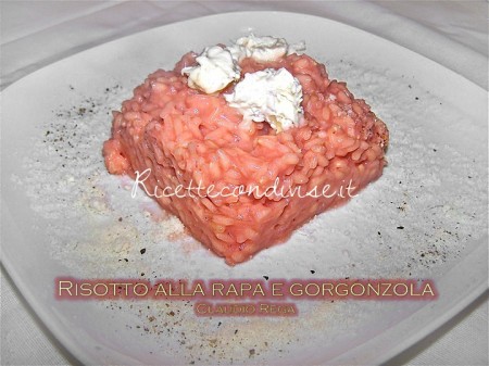 Risotto alla rapa rossa con gorgonzola dolce di Claudio Rega