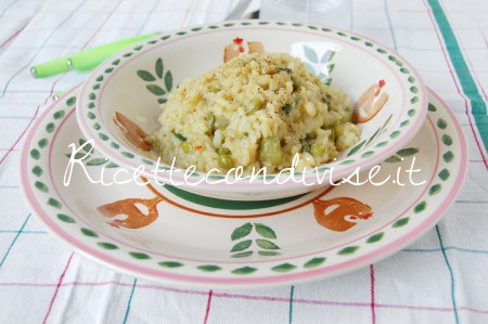 Ricetta Risotto con piselli, zucchine e fior di zucca di Giovanna 2 Risotto con piselli, zucchine e fior di zucca di Giovanna