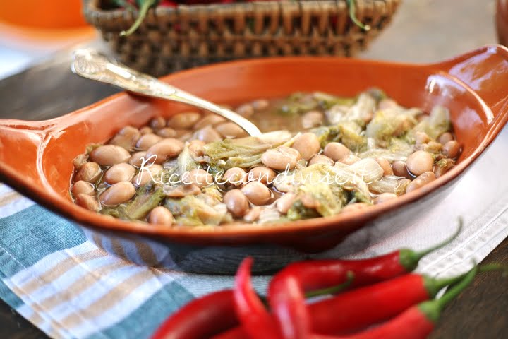 ricetta fagioli con scarola di giovanna