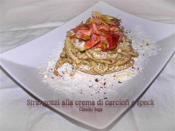 Strangozzi alla crema di carciofi e speck di Claudio Rega