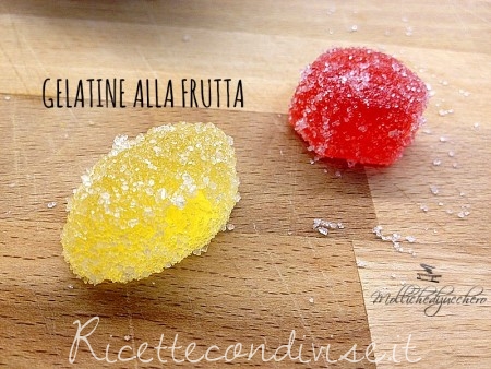 ricetta gelatine alla frutta