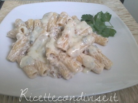 ricetta rigatoni ricotta gorgonzola e noci di  katherina