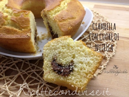 ricetta ciambella di ricotta con nutella