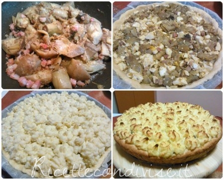 Preparazione torta salata Duchessa