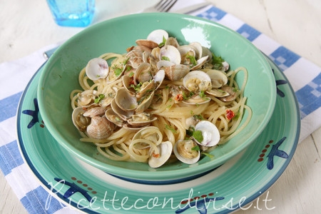 Spaghetti con lupini o vongole