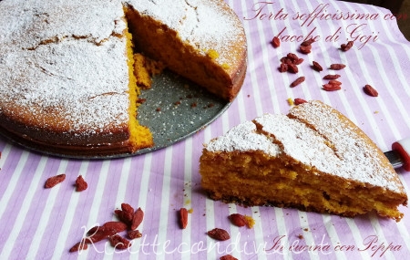 ricetta torta con bacche di goji