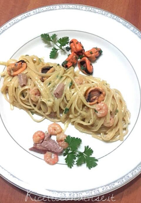 Spaghetti alla carbonara di mare di Franco Graziano