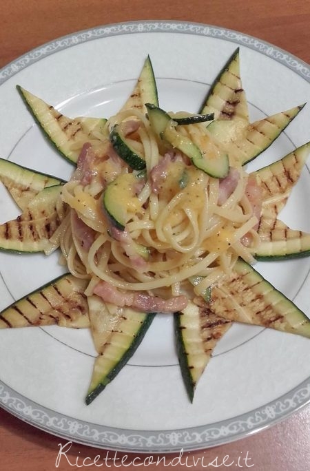 Linguine alla carbonara di zucchine di Franco Graziano