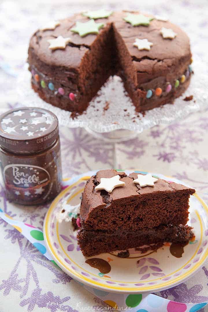 Torta cacao e cioccolato con crema Pan di Stelle 2 Torta cacao e cioccolato con crema Pan di Stelle