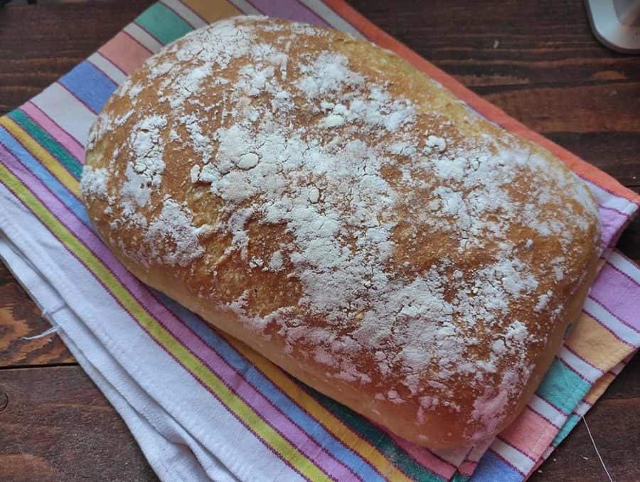 Ciabatta senza impasto con semola di grano duro 1 Ciabatta senza impasto