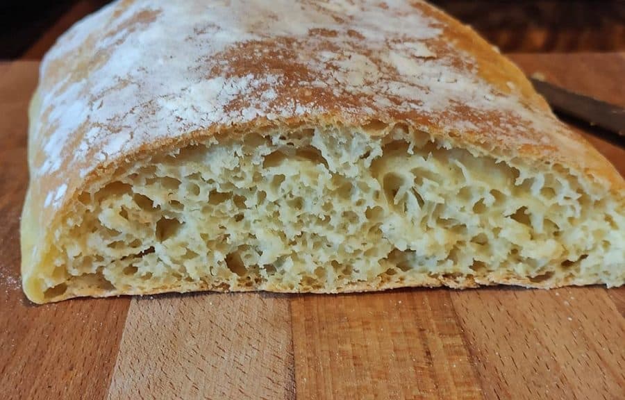Mollica ciabatta senza impasto