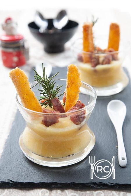 Polenta e cotechino, versione natalizia in bicchiere 3 Cotechino con polenta
