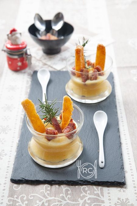 Polenta e cotechino, versione natalizia in bicchiere 2 Polenta con cotechino